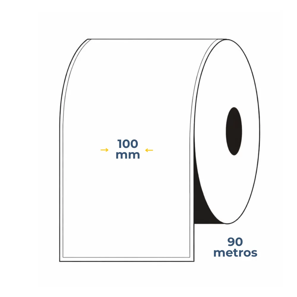 Etiqueta Adhesiva Blanca Polipropileno Mate 100mm x 90mts EPSON