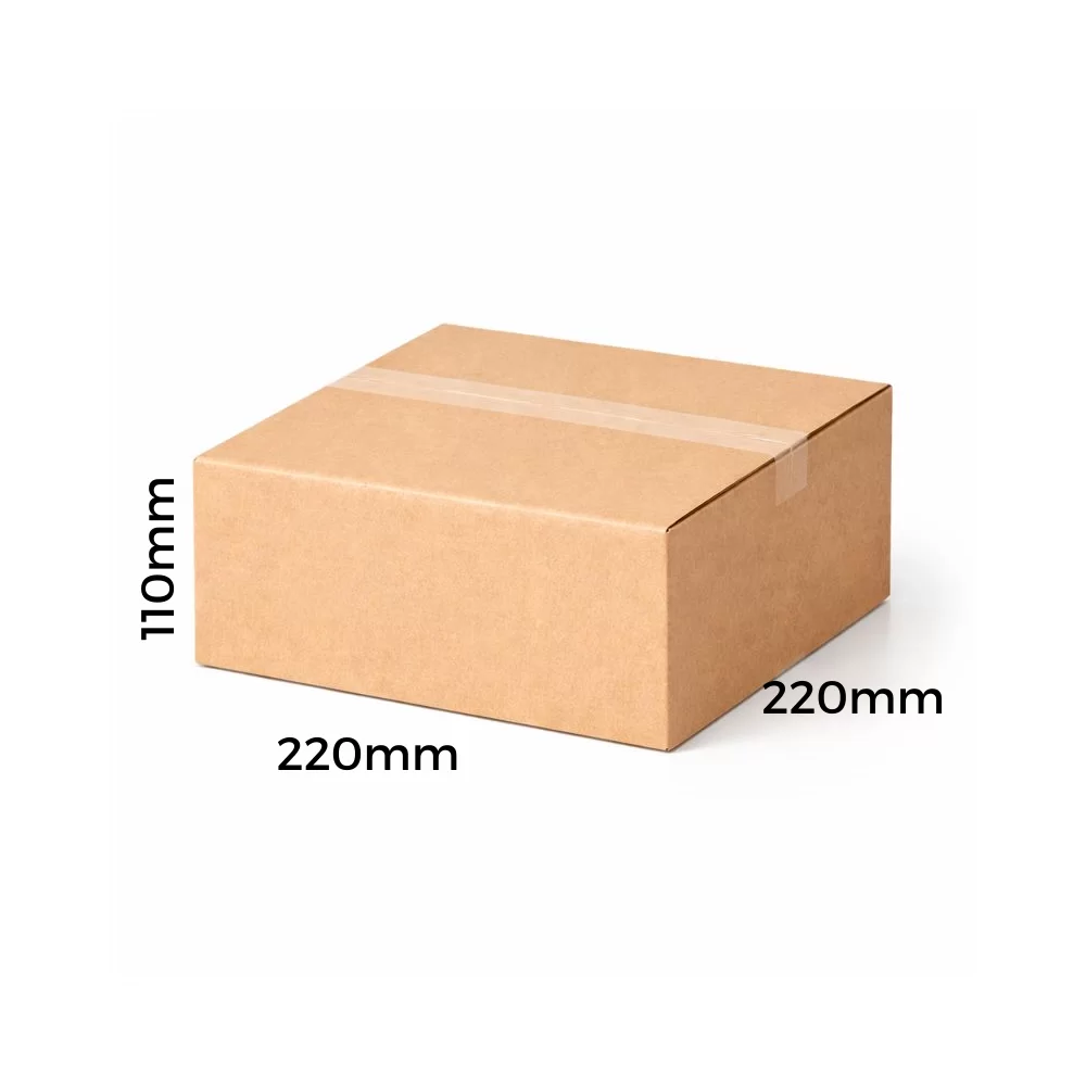 Pack 25 Cajas de Cartón 14C 220x220x110 mm