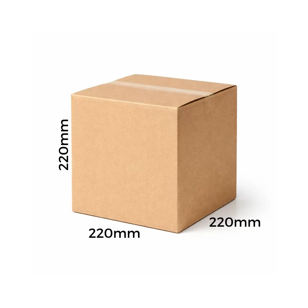 Pack 25 Cajas de Cartón 12C 220x220x220 mm | Embalaje