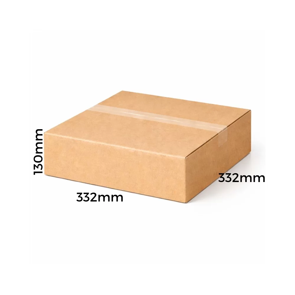 Pack 25 Cajas de Cartón 14C 332x332x130 mm | Para Envíos