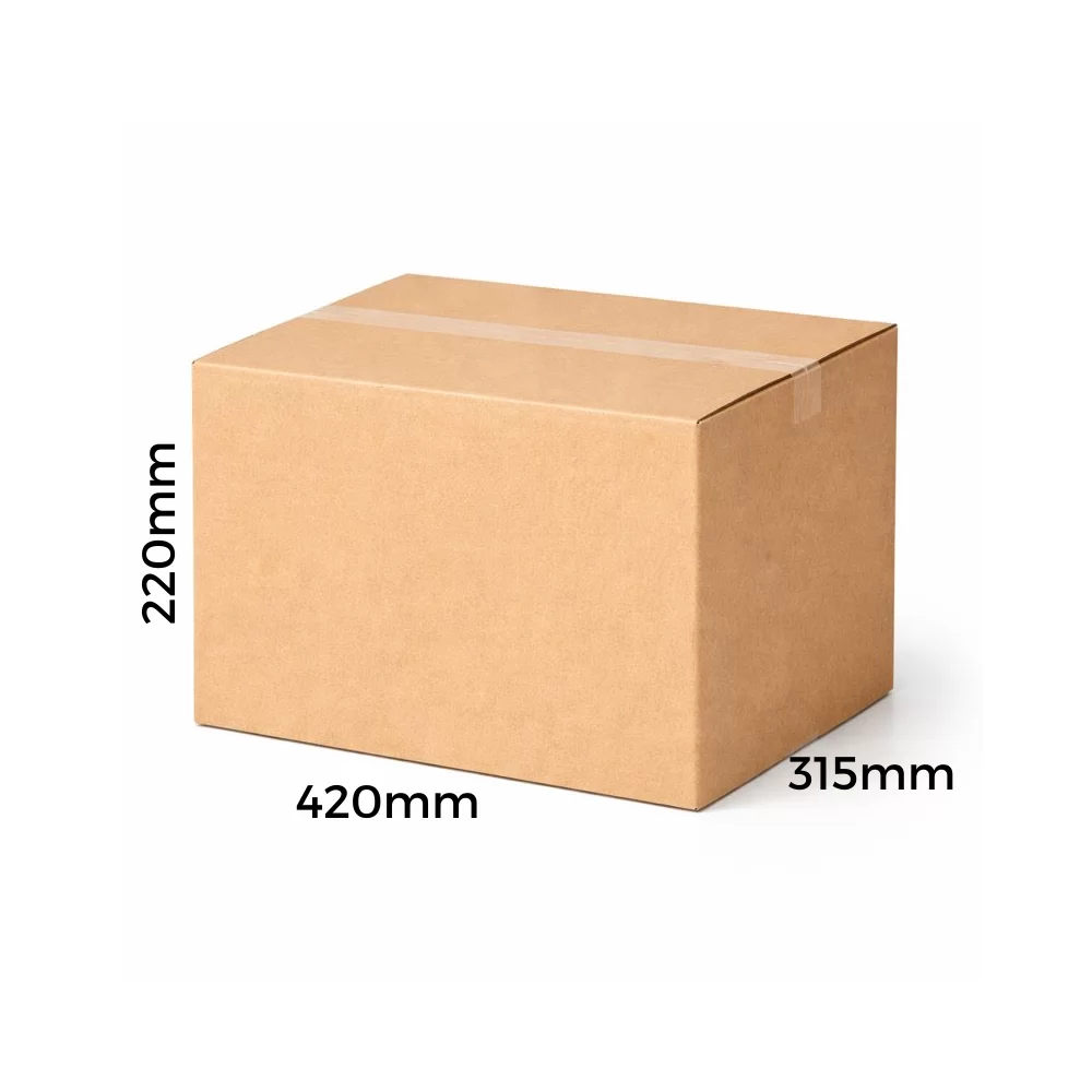 Pack 25 Cajas de Cartón 12C 420x315x220 mm | Resistente