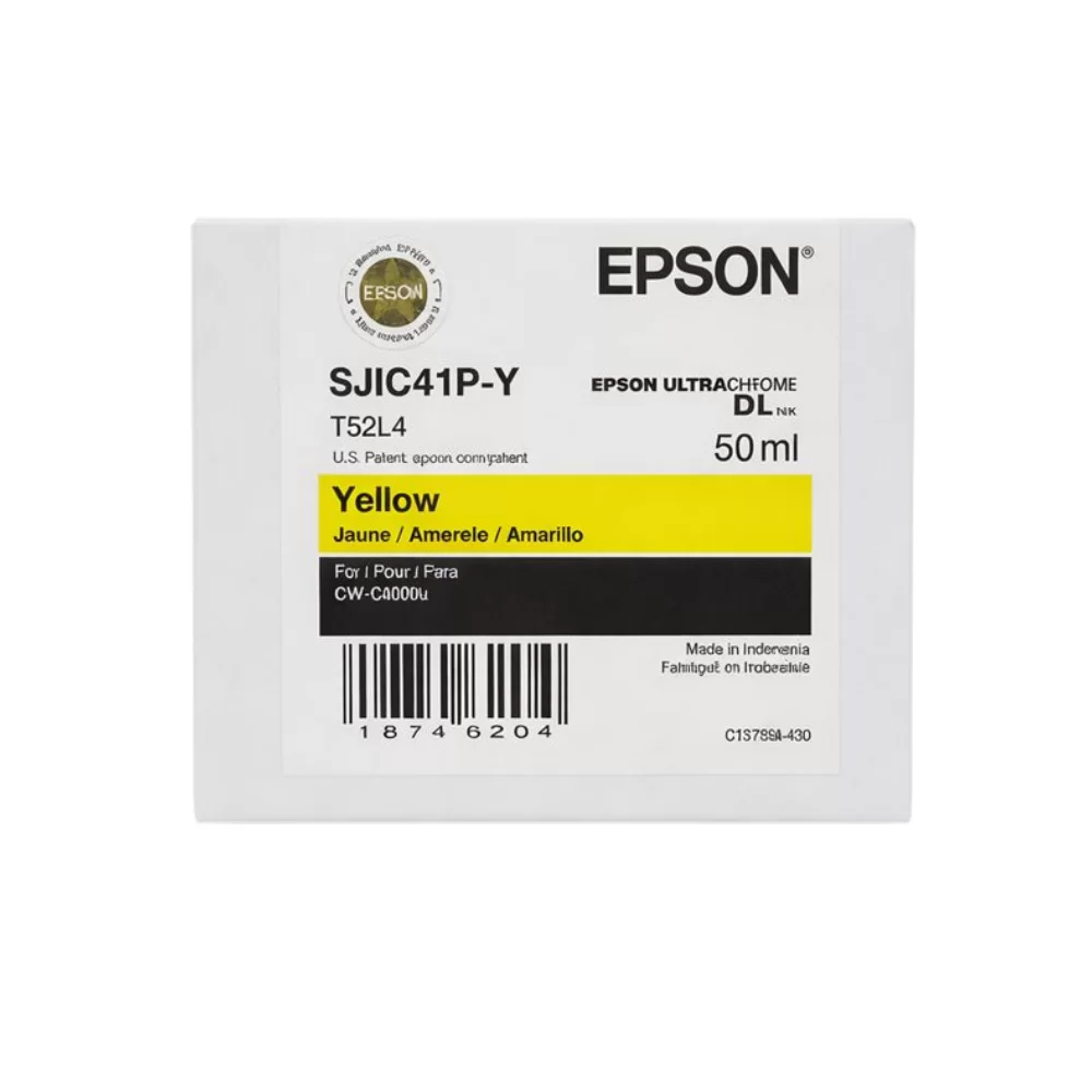 Epson Tinta  SJIC41P-Y Amarillo INK CART C4000