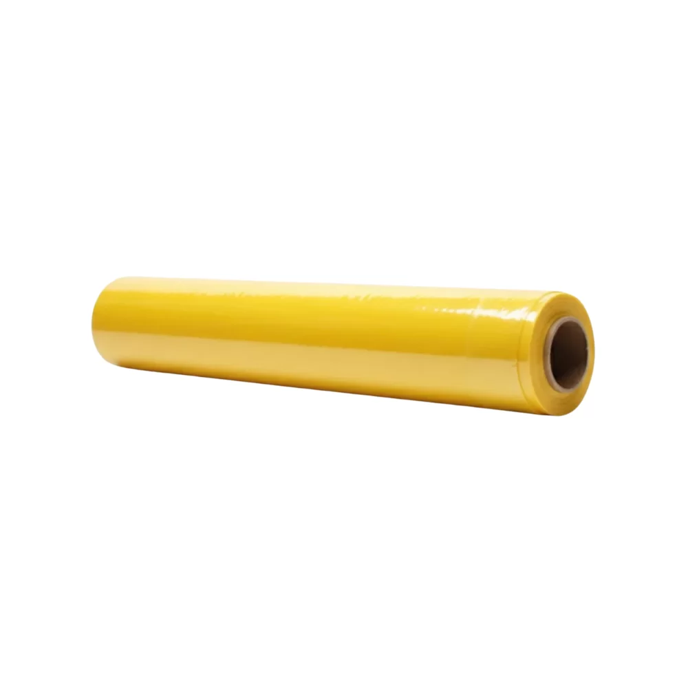 Caja de 06 Uds - Stretch Film Manual Color Amarillo 1.5kg NETO 20 MIC