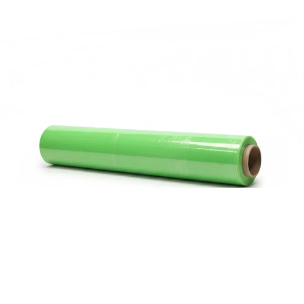 Caja de 06 Uds - Stretch Film Manual Color Verde 1.5KG NETO 20 MIC