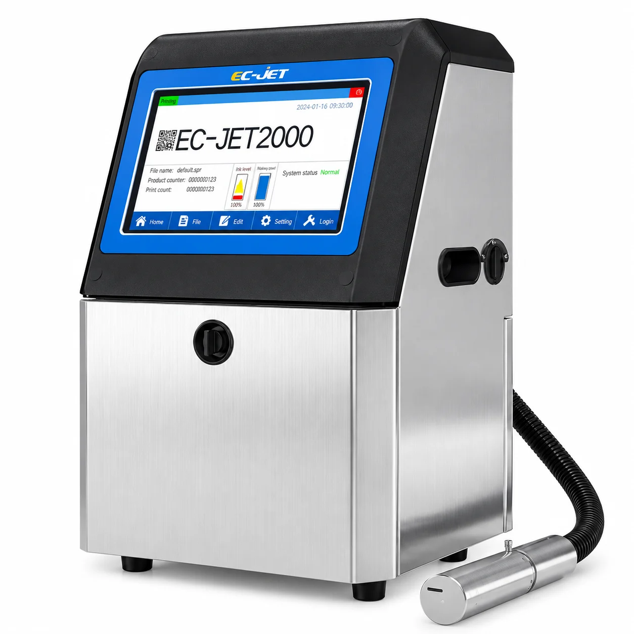 Impresora Inkjet Industrial Contínua EC-JET1100 - Ec-Jet
