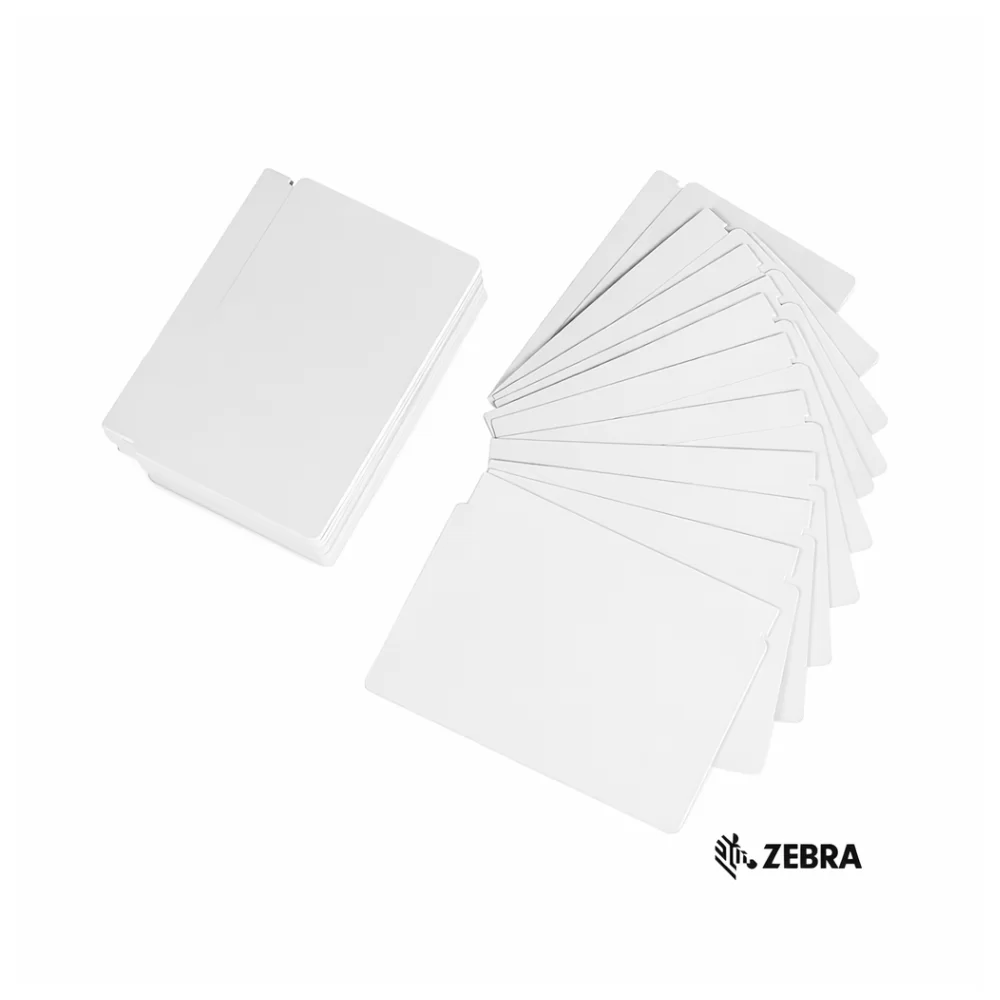 Tarjetas de Identificación Blancas Zebra 500 und